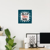Probieren Sie mir mal die Kunst der Mauer aus Poster (Heimbüro)