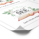 Probieren und sehen Sie die religiösen Speisekarte Poster (Ecke)