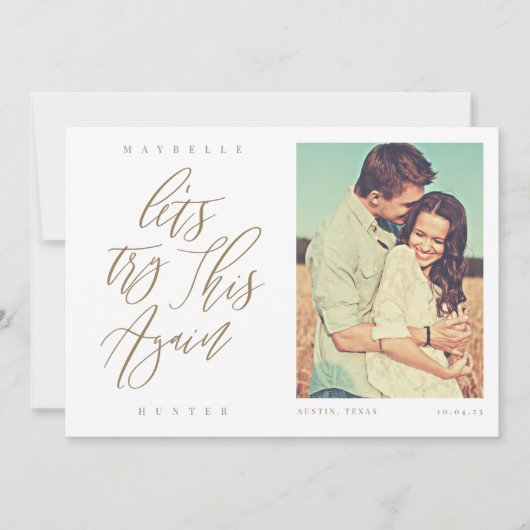 Probieren wir das mal wieder mit moderner Kalligra Save The Date (Vorderseite)