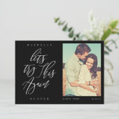 Probieren wir das mal wieder mit moderner Kalligra Save The Date (Stehend Vorderseite)