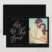 Probieren wir das mal wieder mit moderner Kalligra Save The Date (Vorne/Hinten)