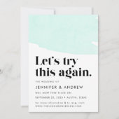 Probieren wir das noch einmal mit der Pause. Ankündigung (Vorderseite)