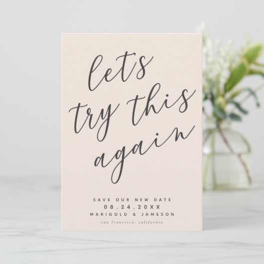 Probieren wir das noch einmal neu Save the Date au (Stehend Vorderseite)