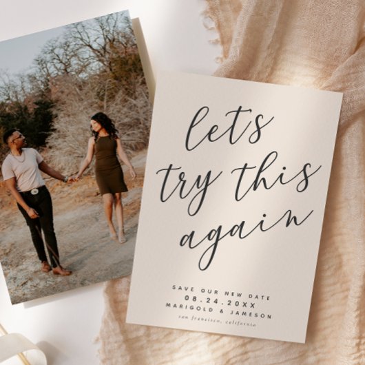 Probieren wir das noch einmal neu Save the Date au