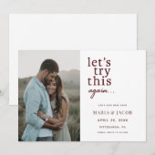 Probieren wir das Save the Date noch einmal aus Einladung (Vorne/Hinten)
