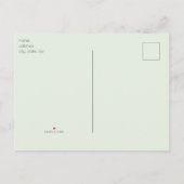 Probieren wir mal wieder das Datum des Minzwechsel Ankündigungspostkarte (Rückseite)