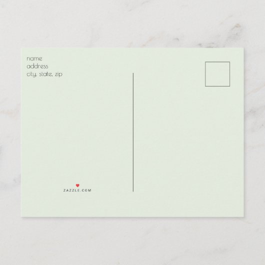 Probieren wir mal wieder das Datum des Minzwechsel Ankündigungspostkarte (Rückseite)