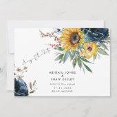 Probieren wir mal wieder das Datum des Sonnenblume Save The Date (Vorderseite)