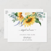 Probieren wir mal wieder, dass Sonnenblumen das Da Ankündigungspostkarte (Vorne/Hinten)