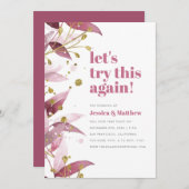 Probieren wir mal wieder den Lila und goldenen Hoc Einladung (Vorne/Hinten)