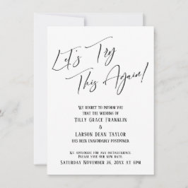 Probieren wir mal wieder diese einfache, verspätet einladung