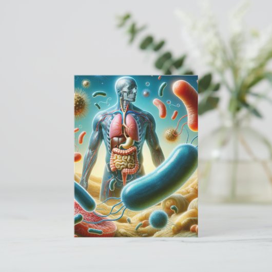 Probiotika Bakterien, Biologie, Postkreuzung Postkarte (Stehend Vorderseite)