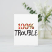 Problem 100 Prozent Postkarte (Stehend Vorderseite)