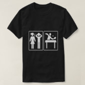 Problem and solution Table Tennis Funny T T-Shirt (Design vorne)