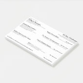 Problem Beheben von Sticky Note, LEAN A3, PDCA, DM Post-it Klebezettel (angewinkelt)