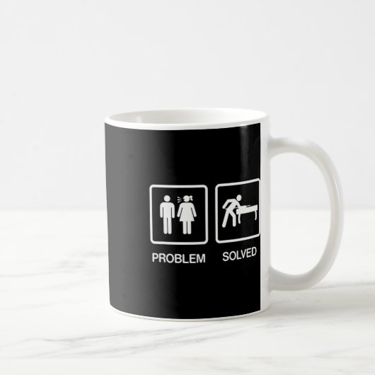 Problem behoben Funny Pool Billard Player T Shirt Kaffeetasse (Rechts)