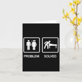 Problem behoben Funny Pool Billard Player T Shirt Karte (Gelbe Blume)