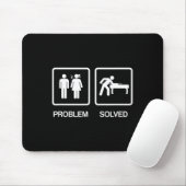 Problem behoben Funny Pool Billard Player T Shirt Mousepad (Mit Mouse)