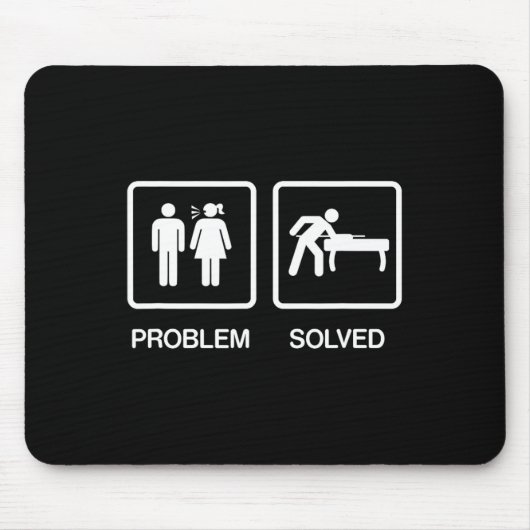 Problem behoben Funny Pool Billard Player T Shirt Mousepad (Vorne)
