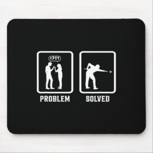 Problem behoben Pool Billiards Player Snooker Cue Mousepad