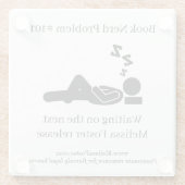 Problem beim Nerd buchen #101 Untersetzer (Rückseite)