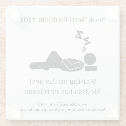 Problem beim Nerd buchen #101 Untersetzer (Rückseite)