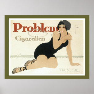 Problem Cigaretten Anzeige Poster