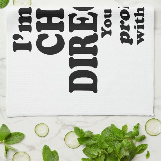 Problem damit - Choreograf Küchentuch (Gefaltet)