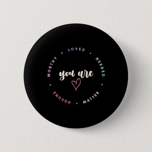 Problem, das sich geliebt hat, braucht genug psych button (Vorderseite)
