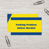 Problem der schlechten Parkplätze