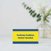 Problem der schlechten Parkplätze Visitenkarte (Stehend Vorderseite)