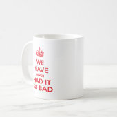 Problem der zeitgenössischen Wirtschaft und Rezess Kaffeetasse (Vorderseite Links)