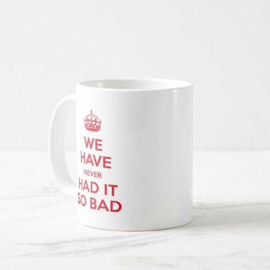 Problem der zeitgenössischen Wirtschaft und Rezess Kaffeetasse (Vorderseite Links)