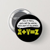 Problem Funny Math Button (Vorne & Hinten)