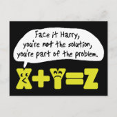 Problem Funny Math Postkarte (Vorderseite)