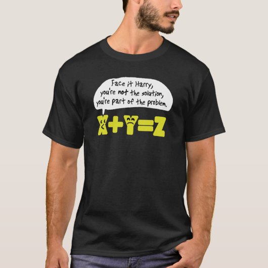 Problem Funny Math T-Shirt (Vorderseite)