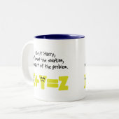 Problem Funny Math Zweifarbige Tasse (Vorderseite Links)