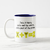 Problem Funny Math Zweifarbige Tasse (Links)