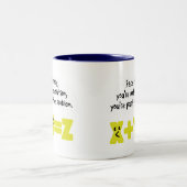 Problem Funny Math Zweifarbige Tasse (Mittel)