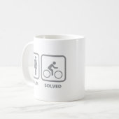 Problem gelöst Cycling Coffee Tasse (Vorderseite Links)