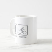 Problem gelöst Cycling Coffee Tasse (Vorderseite Links)