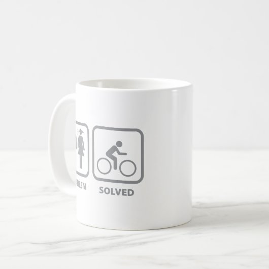 Problem gelöst Cycling Coffee Tasse (Vorderseite Links)