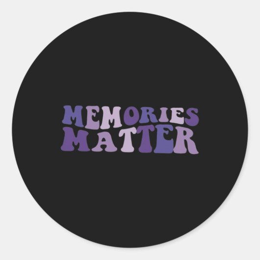 Problem Heimer Brain Awareness Support Runder Aufkleber (Vorderseite)