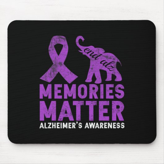 Problem Heimer - Lila Elefant Mousepad (Vorne)