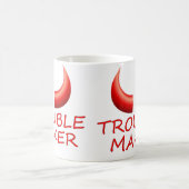 Problem-Hersteller u. Teufel-Horn-große Kaffeetasse (Mittel)