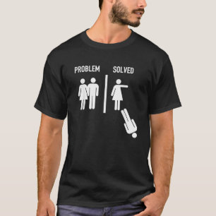 Problem ist gelöst Lustige Ehe versus Scheidung T-Shirt