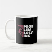 Problem Lösung Climber Geschenk Rock Klettern Boul Kaffeetasse (Links)