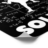 Problem Lösung Climber Geschenk Rock Klettern Boul Poster (Ecke)