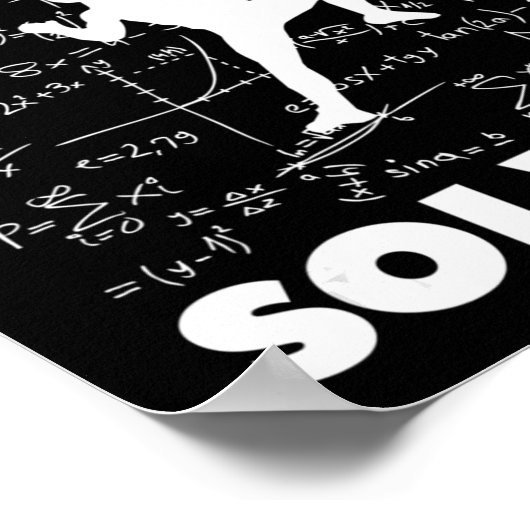 Problem Lösung Climber Geschenk Rock Klettern Boul Poster (Ecke)