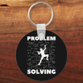 Problem Lösung Climber Geschenk Rock Klettern Boul Schlüsselanhänger (Vorderseite)